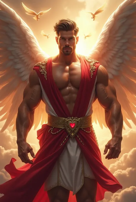 Man Valentines strong Angel