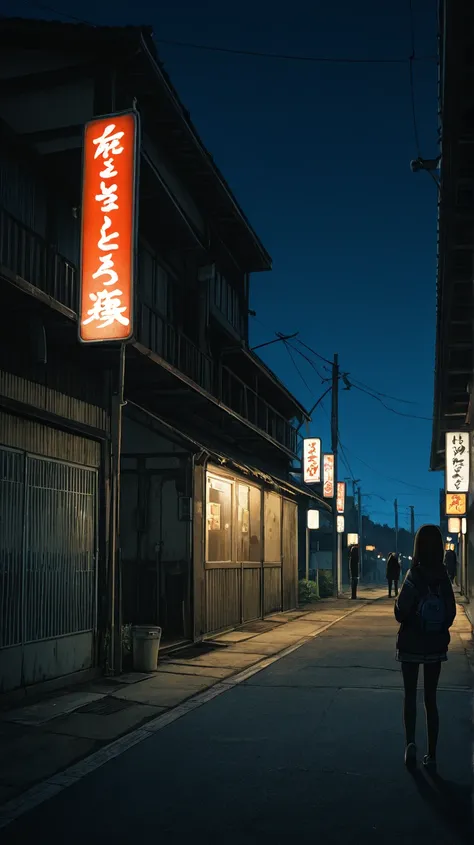  neon ,Yokosuka, neon 街,night,Bleak,