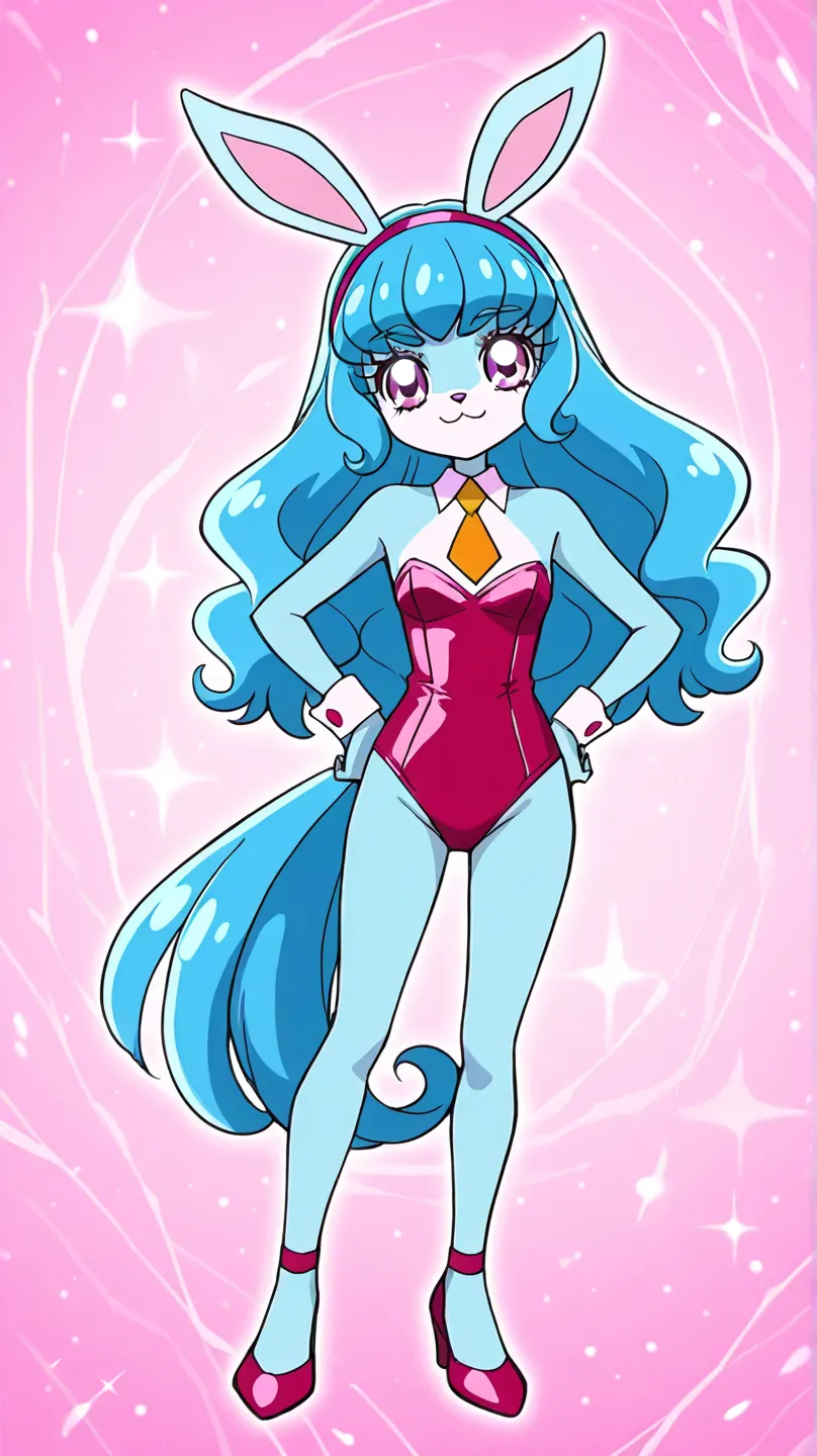 Female furry teenager sara the Bunny precure maker pony winx club pokemon style