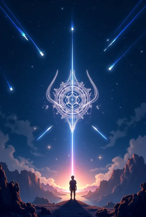 Shooting stars with the court of nights symbol