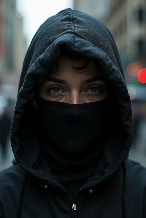 Head of a city youth who hooded and masked in L'Accoste 