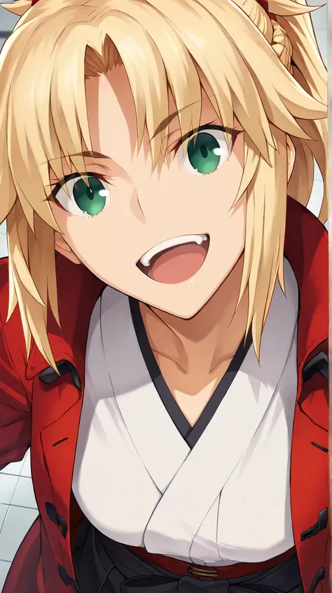 mordred (Fate)
high resolution, masterpiece, necessary, detail, best quality, quality, necessary, tall details, High details, precise,
 
ufotable style, ufotable anime, smile
solo,1girl
Bgirl, mordred (Fate), Fate Grand Order, Fate, Fate Grand Order, blond...