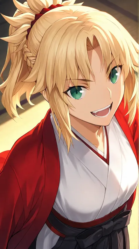 mordred (Fate)
high resolution, masterpiece, necessary, detail, best quality, quality, necessary, tall details, High details, precise,
 
ufotable style, ufotable anime, smile
solo,1girl
Bgirl, mordred (Fate), Fate Grand Order, Fate, Fate Grand Order, blond...