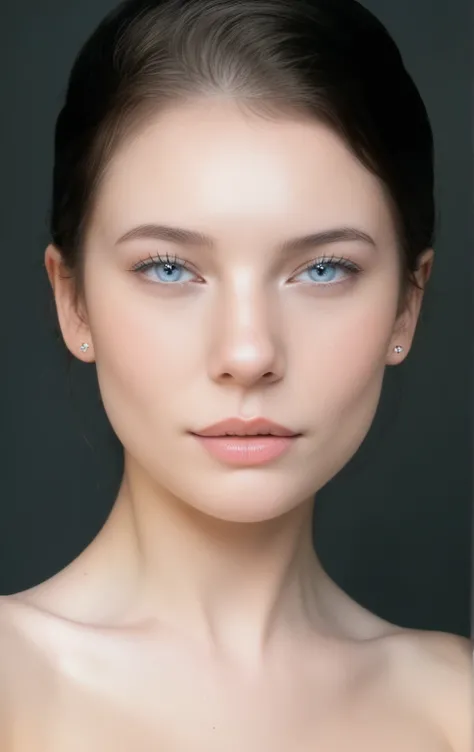 arafed woman with blue eyes, perfect face model, photorealistic beautiful face, realistic portrait photography