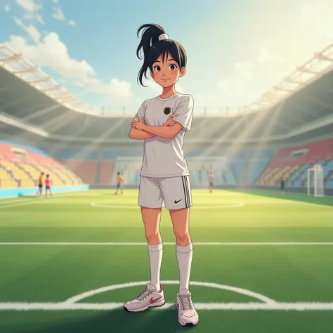 Prompts
haute qualité, Ultra HD 8K, Prompt pour générer une image BD melange dessin animé et caricature :Une jeune femme chinoise de 23 ans, coach de football, debout sur le bord d'un terrain de football. Face a la camera les bras croises, dans une posture...