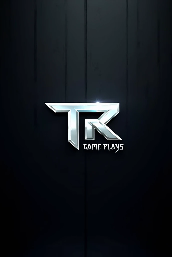 Futuristic logo with the words TR Gameplays 