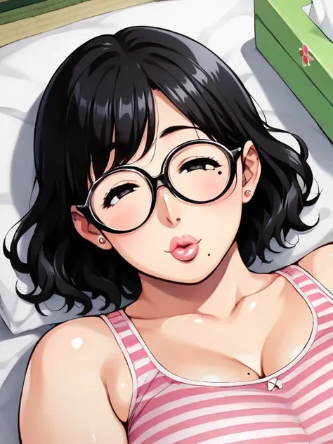  score_9,  score_8_  up,  score_7_  up,  score_６,  score_5_  up,  score_4_  up，  anime break，nsfw， uncensored， top quality， masterpiece，  Fisheye ， female 1 person， mature woman wearing shitmochi，  amazing beauty , 8k，  Detailed Explanation ,  beautiful ey...