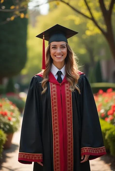 My photo is in my graduation costume 