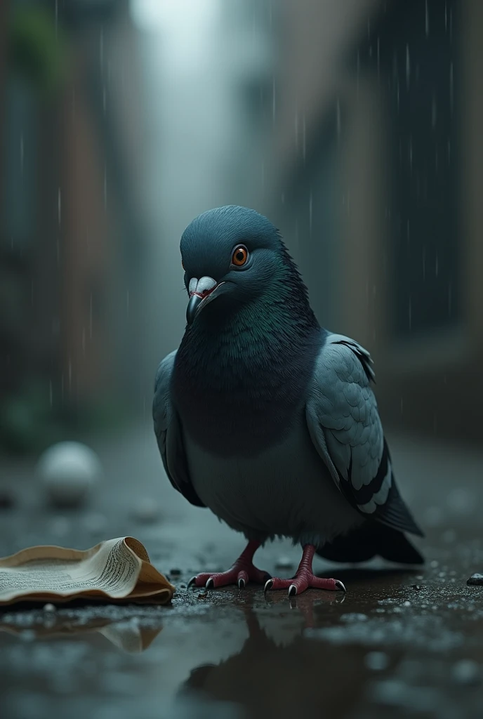 Sad pigeon.  