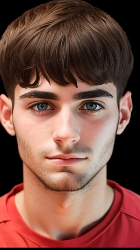  A 22-year-old Asaph the Jew man focuses on his face 