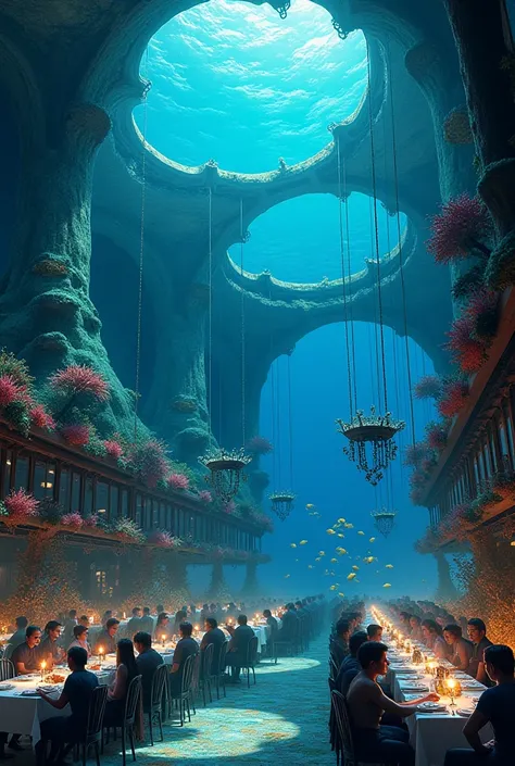 A restaurant inside the sea
