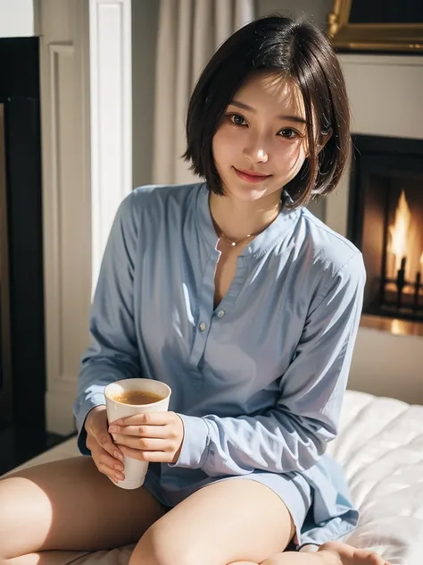 ( beautiful 21-year-old Japanese girl ), ( small chest:1.5),(solo, 1 GIRL, Textured Skin,  detailed skin, high detail,  best quality ,  more details,  surrealism , RAW photos ,Photographicism, professional writing),(( black hair,  dark eyes, natural makeup...