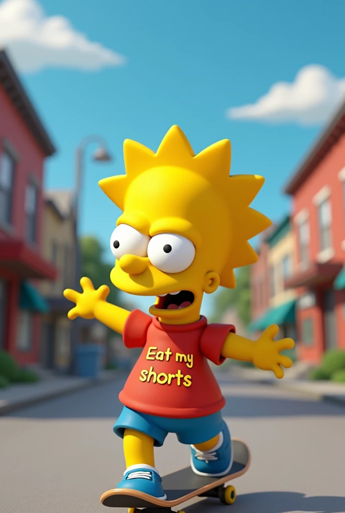 A 3D VIDEO OF BART FROM THE SIMPSONS