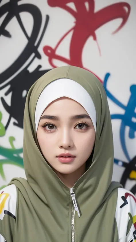 ,1girl, solo, pretty face, eyelashes, nose, glossy lips, (detailed eyes, looking at viewer, fair skin, white skin: 1.5), smooth skin, wearing hijab, 8k portrait of beauty in hijab, intricate, graceful, highly detailed, majestic, digital photography, hyper ...