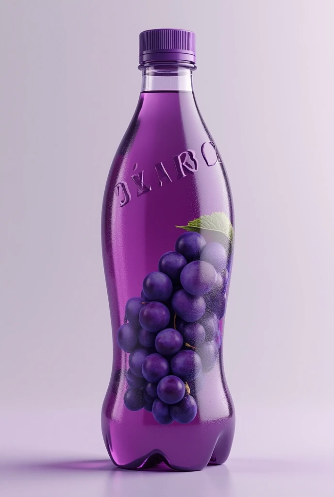 Plastic bottle for the sale of a grape drink 