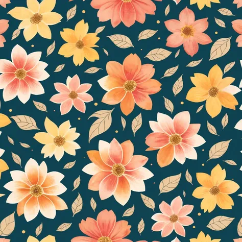 Wild Flowers Art Floral Farmhouse Art, Watercolor Botanical,Close up of different colored flowers, floral pattern, seamless pattern design, floral wallpaper, floral wallpaper, floral motif, ornate floral, floral flowers colorful, garden flower pattern, flo...