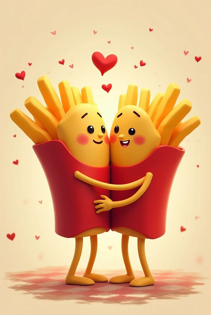 French fries in love 