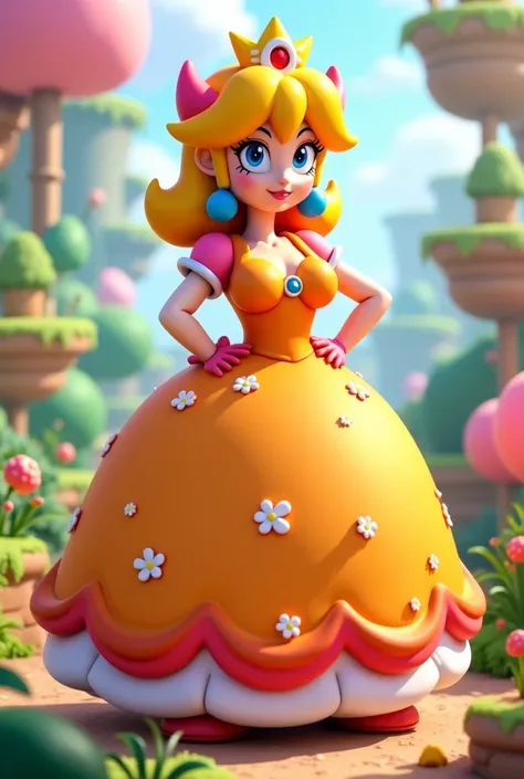 Daisy from Super Mario with big boobs 
