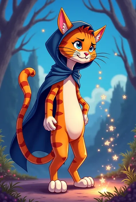 But a powerful magician, Lord Raine, had turned her into a cat through magic. Cartoon images 