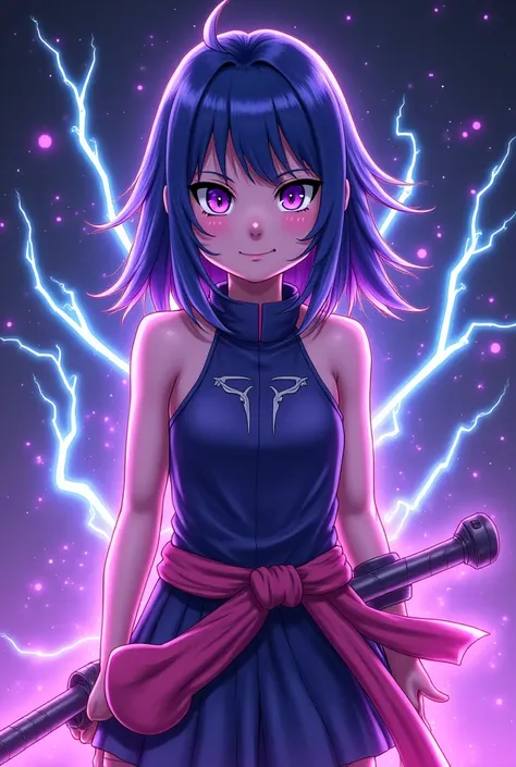 Gaming girl logo with hinata from naruto character 