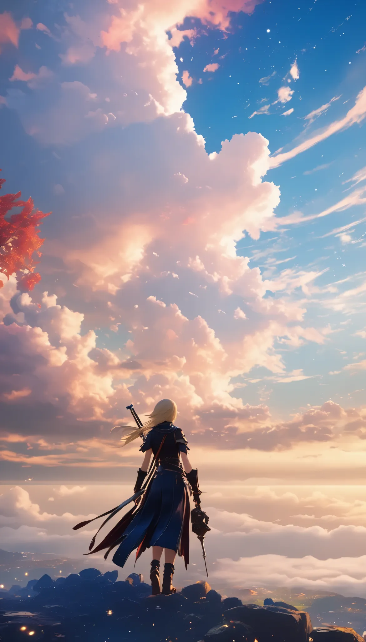 (8k, top quality, Masterpiece , Final Fantasy Style: 1.2),Atmospheric perspective, 8K, Very detailed, Accurate, Highest quality, masterpiece,タロットカード, エルフ