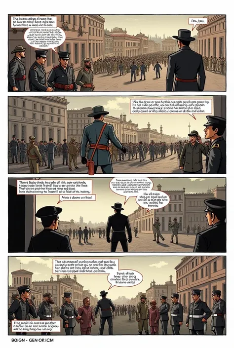 I want to create a comic about each of the events that occurred on April 19, 1810 by Simon Bolivar and that are only 6 paintings 
