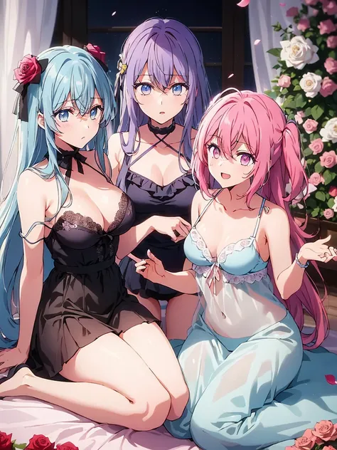 Fille d'anime aux cheveux roses et aux yeux roses regardant la caméra, fille anime nommée lucy, mirai nikki, shirabii, meilleures filles d&#39;anime,((close-up))、((()))、(((bikini)))、Grand breasts、rire、Suminami、(((plage)))、Grand