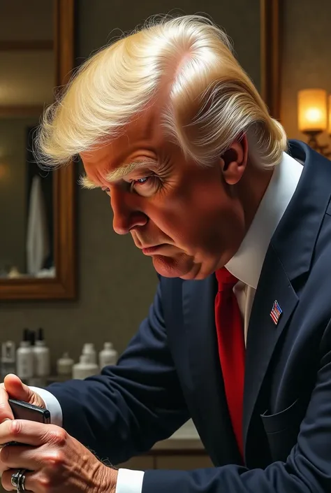 Donald Trump is focusing on his hair