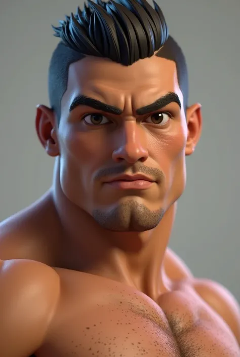 A real-life Edgar from Brawl stars with Cristiano Ronaldo's skin color