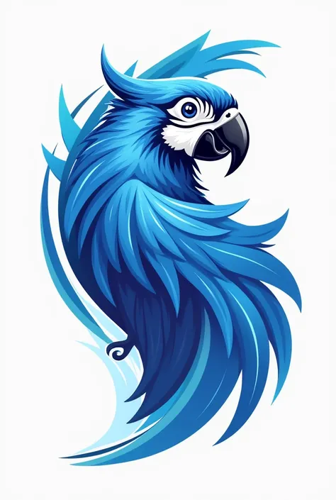 A logo for the third year 2025 with the mascot blue macaw
