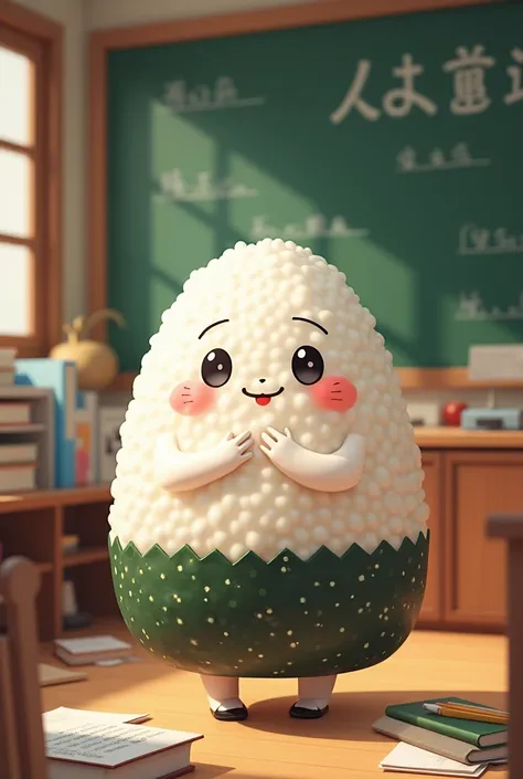 The teacher must be a rice ball