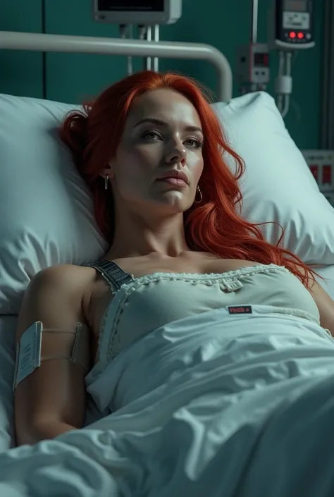 Becky Lynch in hospital bed 