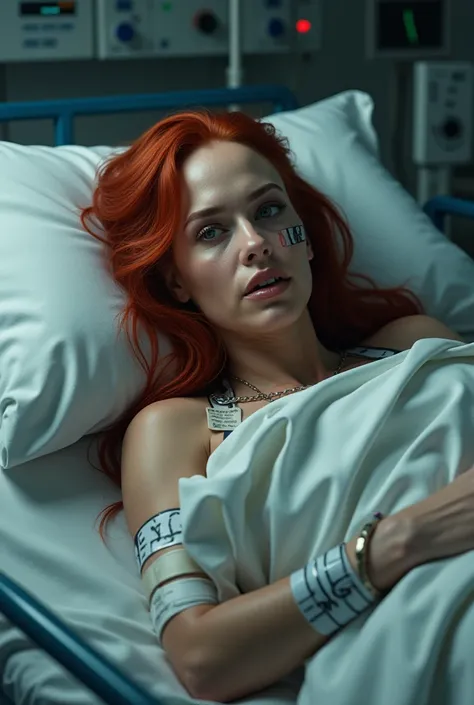 Becky Lynch in hospital bed 