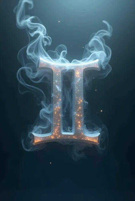 I need an image of the Gemini logo of the zodiac sign with some endings on its ends like smoke 