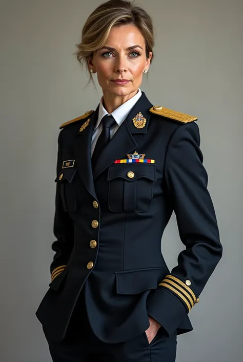 Vesna Pusic in uniform