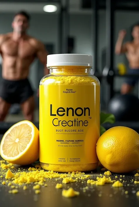 Lemon creatine for the gym