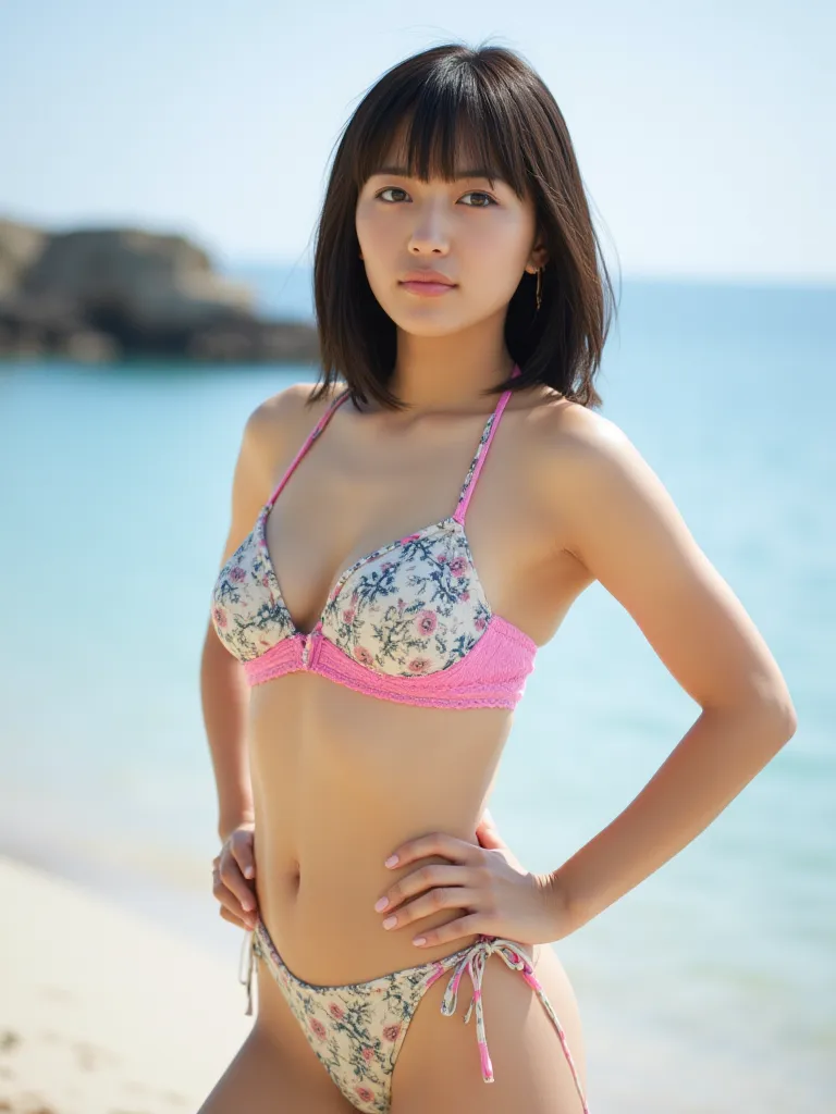  bob hair、 above the knee、Please show me a good look:2、Promoting new bikini products :3、 colorful background:2、Thin micro panties with few backgrounds :2、((multicolored micro bikini bras:2、 lace bra、 see-through bra、 boomerang pants、 don't hide crotch、Too ...