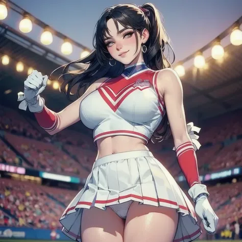   cheerleader   ,   little smile,   cheerleader   ,   cheerleader   uniform, ((( ))), (((   best quality))), ((   ultra-detailed )), (   Illustration   ), ((   extremely delicate and beautiful )),(   Bokeh effect ,   Blurred background ),(   best shade   )...