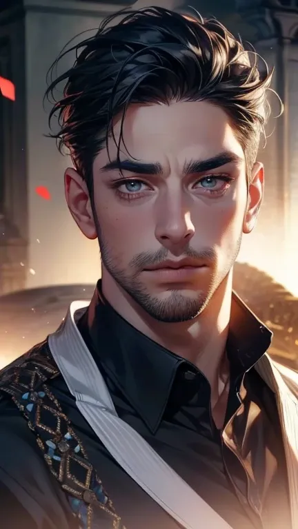 (          league player    ,4K,8k,       highres,       Masterpiece :1.2),       ultra-detailed   ,( realistic,photo realistic,photo- realistic:1.37),36-year-old man,3 day beard,Beautiful anime,Portraits,strong,Masculine,        with black hair  ,sharp ja...