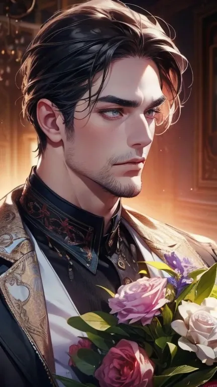 (          league player    ,4K,8k,       highres,       Masterpiece :1.2),       ultra-detailed   ,( realistic,photo realistic,photo- realistic:1.37),36-year-old man,3 day beard,Beautiful anime,Portraits,strong,Masculine,        with black hair  ,sharp ja...