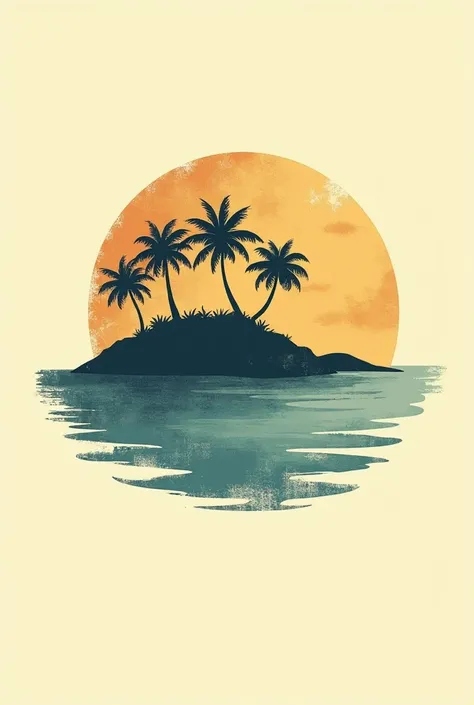 Create an island-inspired logo with vintage features