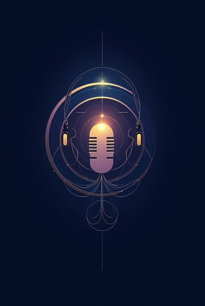  Create a modern and sophisticated logo for the podcast 'Authentic Connection'.  The design must convey connection ,  expansion of consciousness and personal transformation . Style must balance spirituality and professionalism ,  being accessible to men an...