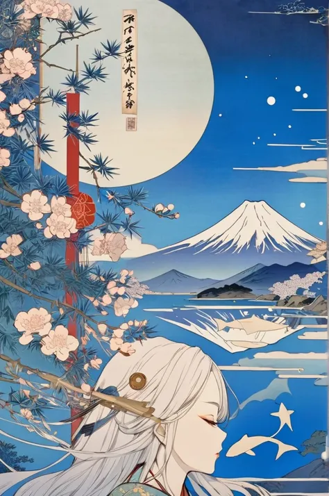 女god、美Shii日本文化、創作の女god、美Shii、   can you see through  、 floating in the sky 、Alone,   long hair, ukiyo-e, ukiyo-e,     Ultra High Resolution   ,   美Shii伝統的な日本の文化,  女god、god秘的な、 女god、美Shii日本文化、創作の女god、美Shii、   can you see through  、 floating in the sky 、Alon...