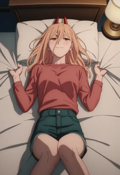 score_9, score_8_above, score_7_above, score_6_above, score_5_above, score_4_above,   best quality,  Masterpiece,  colored bus,  is very aesthetic, anime,
to break
( lying on the bed:1.2), knee above,  eyes half closed , Blush,  smile,  open-mouthed, seduc...