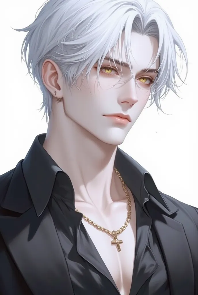 solo, handsome, young,  Adult Male,Shirogane short hair,Golden Eyes,  Masterpiece, accurate,  anatomically correct, 最 high quality,  high detail ,  high quality,