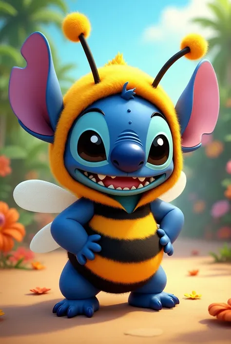 Stich cartoon bee costume