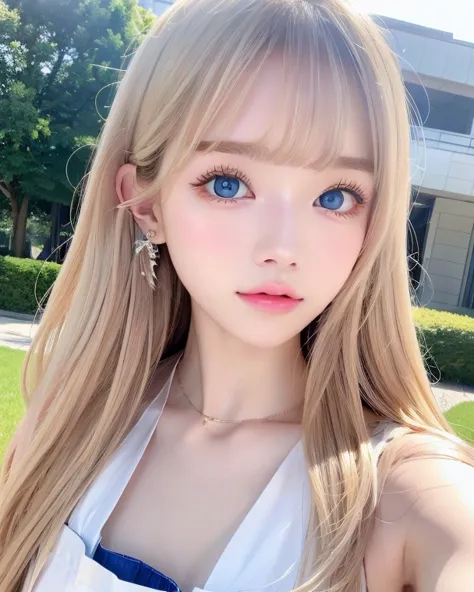  photorealism、 top quality、超A high resolution、picture、 A photo of a very beautiful girl born in Northern Europe、Extraordinary, Ultimate Beautiful Girl 、 cute and beautiful face details、( Pueros Face _v1:0.008)、美しいbangs、 Alice in Wonderland、、Radiant, fair, ...