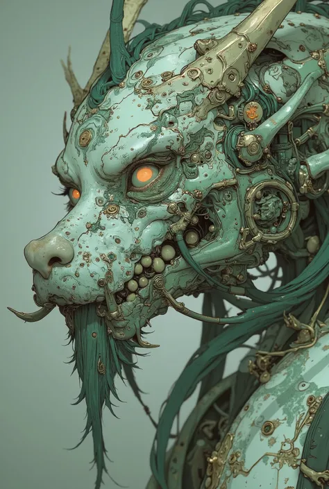 Green and white dragon statue close-up , Exquisite paintings by senior character artists ,  ZBrush Central Contest Winners, Cloisonné, Sharp details,   there is a house made of sushi rolls and noodles {x} incredibly sharp detail ,  beautiful biomechanical ...