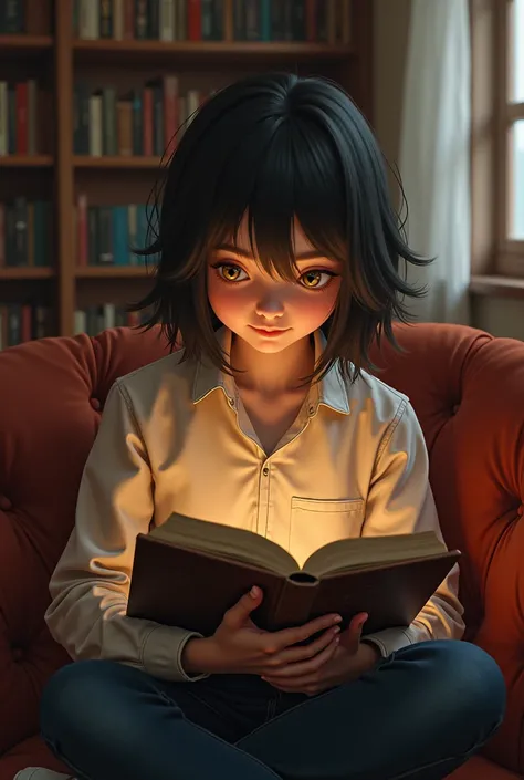 Pictures of ren reading books

