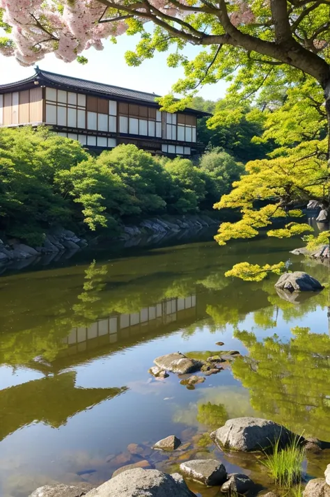 Spring Kyoto  、background、  top quality、  masterpiece、  beautiful